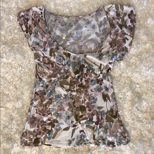 Lauren Conrad Floral Print Blouse